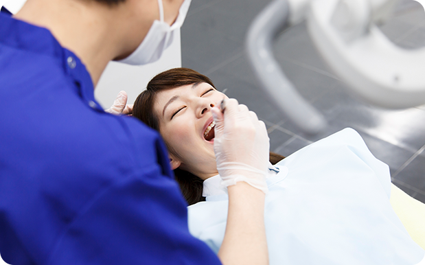 なるべく痛くないように治療